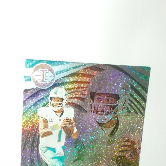 Tua Tagovailoa 2023 Panini Illusions DOTS Parallel Miami Dolphins - Picture 3 of 6